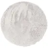 Image de Tapis à base fine et souple extra doux blanc diam.70