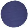 Image de Tapis en coton réversible effet cordage bleu corse diam.70