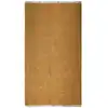 Image de Tapis en jute et coton avec franges ocre 80x150