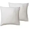 Image de Llot de 2 protègeoreillers en coton 160 g/m² blanc 65x65 cm
