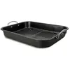 Image de Plat rôtisserie avec grille en acier carbone 43,5 x 29cm