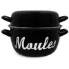 Image de Marmite à moules 2,7l noire - 18cm