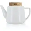 Image de Théière en porcelaine avec couvercle en bois 680ml