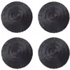 Image de Lot de 4 set de table en raphia noir 38cm