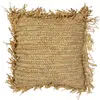 Image de Coussin en raphia avec franges 40cm
