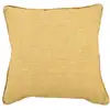 Image de Coussin en lin jaune moutarde 40cm