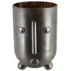 Image de Vase en forme de visage en verre soufflé h24cm