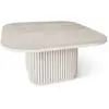 Image de Table basse carré effet travertin 80cm