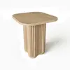 Image de Table d'appoint carré avec pied de forme organique 40cm