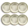 Image de Lot de 6 assiettes coupes en grès gris 15,5cm