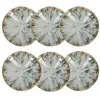 Image de Lot de 6 assiettes creuses abstraites en porcelaine 21cm