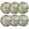 Image de Lot de 6 assiettes à dessert abstraites en porcelaine 20cm