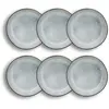 Image de Lot de 6 assiettes coupes en grès 20cm