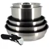 Image de Batterie de cuisine 6 pièces en inox - tous feux