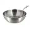 Image de Wok en acier inoxydable 28cm - fait en france - tous feux