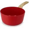 Image de Casserole 18cm avec revêtement céramique rouge - tous feux