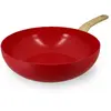 Image de Wok 28cm avec revêtement céramique rouge - tous feux