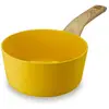 Image de Casserole 16cm avec revêtement céramique jaune - tous feux