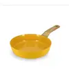 Image de Poêle 20cm avec revêtement céramique jaune - tous feux
