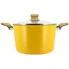 Image de Faitout 24cm avec revêtement céramique jaune - tous feux