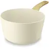 Image de Casserole 20cm avec revêtement céramique crème - tous feux