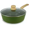 Image de Sauteuse 24cm avec revêtement céramique vert - tous feux