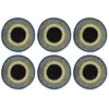 Image de Lot de 6 sets de table bleu en jonc de mer 38cm