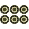 Image de Lot de 6 sets de table vert en jonc de mer 38cm