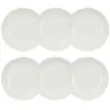 Image de Lot de 6 assiettes creuses en porcelaine blanche 21cm
