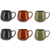 Image de Lot de 6 mugs en grès - 3 couleurs assorties 40cl