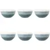 Image de Lot de 6 bols bleus en grès 57cl