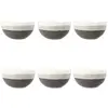 Image de Lot de 6 bols marron en grès 57cl