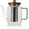 Image de Théière en verre et anse jade 550ml
