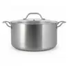 Image de Faitout acier inoxydable 24cm - fait en france - tous feux