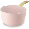 Image de Casserole 20cm avec revêtement céramique rose - tous feux