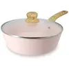 Image de Sauteuse 24cm avec revêtement céramique rose - tous feux