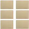 Image de Lot de 6 sets de table en jute et contour marron 45x30cm