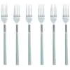 Image de Lot de 6 fourchettes grises en acier inoxydable