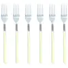 Image de Lot de 6 fourchettes crème en acier inoxydable