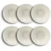 Image de Lot de 6 assiettes creuses en porcelaine bleu et blanc 20cm