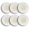 Image de Lot de 6 assiettes plates en porcelaine beige et blanc 31cm