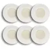 Image de Lot de 6 assiettes creuses en porcelaine beige et blanc 20cm