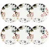 Image de Lot de 6 assiettes plates en porcelaine blanche 27cm