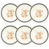 Image de Lot de 6 assiettes creuses en porcelaine blanche 21cm