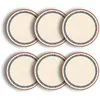 Image de Lot de 6 assiettes plates en faïence blanche 26cm