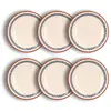 Image de Lot de 6 assiettes creuses en faïence blanche 21cm