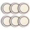Image de Lot de 6 assiettes à pizza en faïence blanche 32cm