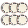 Image de Lot de 6 assiettes à pâtes en faïence blanche 28cm