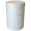 Image de Table d'appoint en coquille de capiz verte