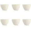 Image de Lot de 6 bols 865ml blanc mat en grès